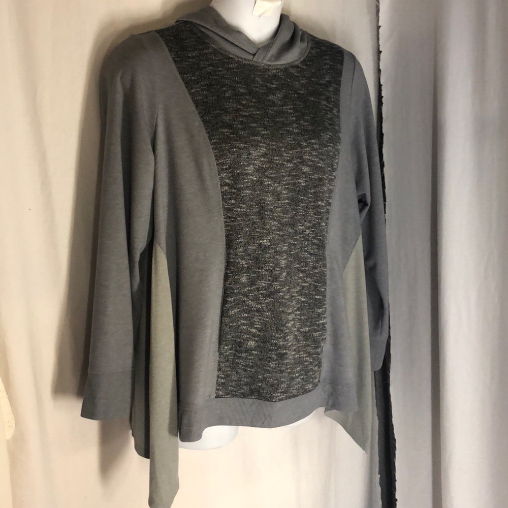Logo Lounge 1x Lori Goldstein Hoodie Gray Boucle